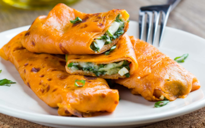Panqueca de Queijo Minas Padrão e Rúcula